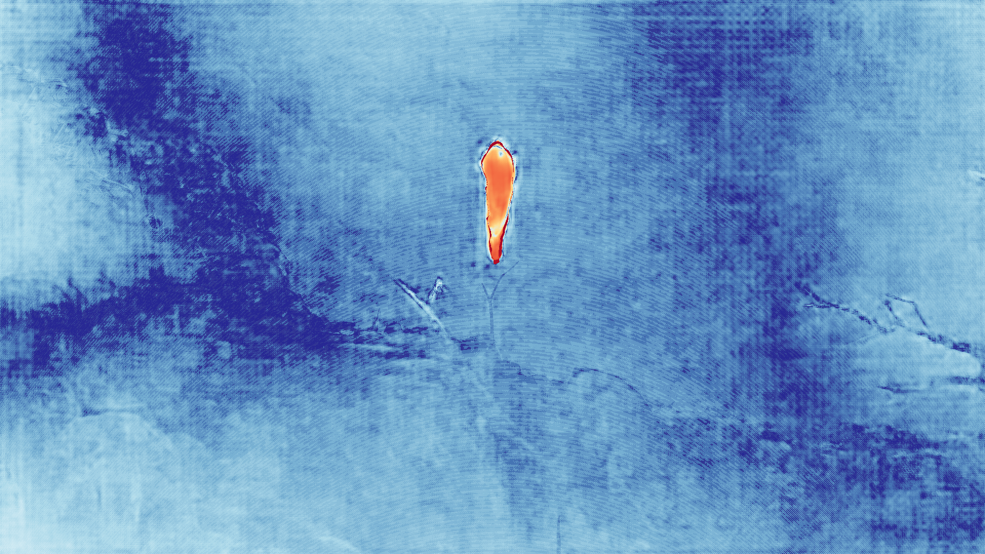 grayscale visualization of optical flow error