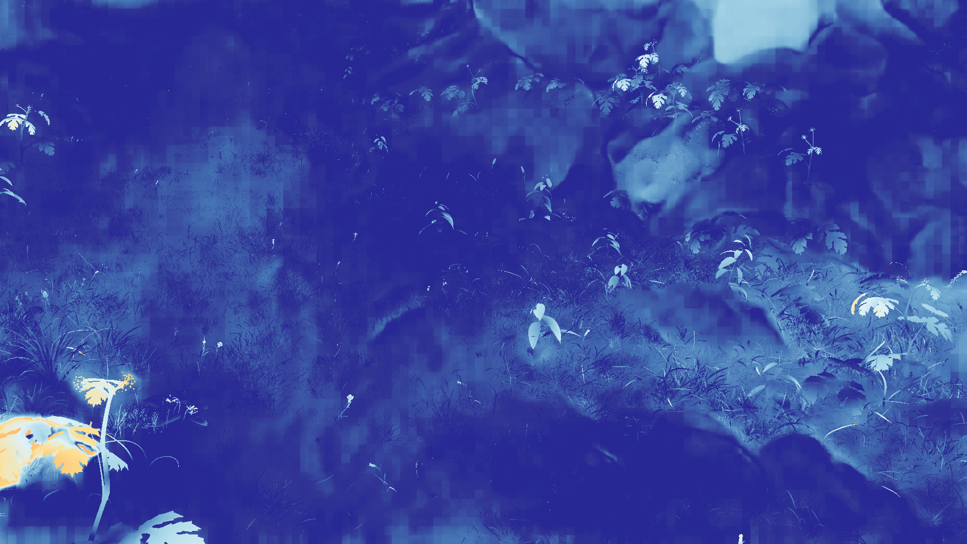 grayscale visualization of optical flow error