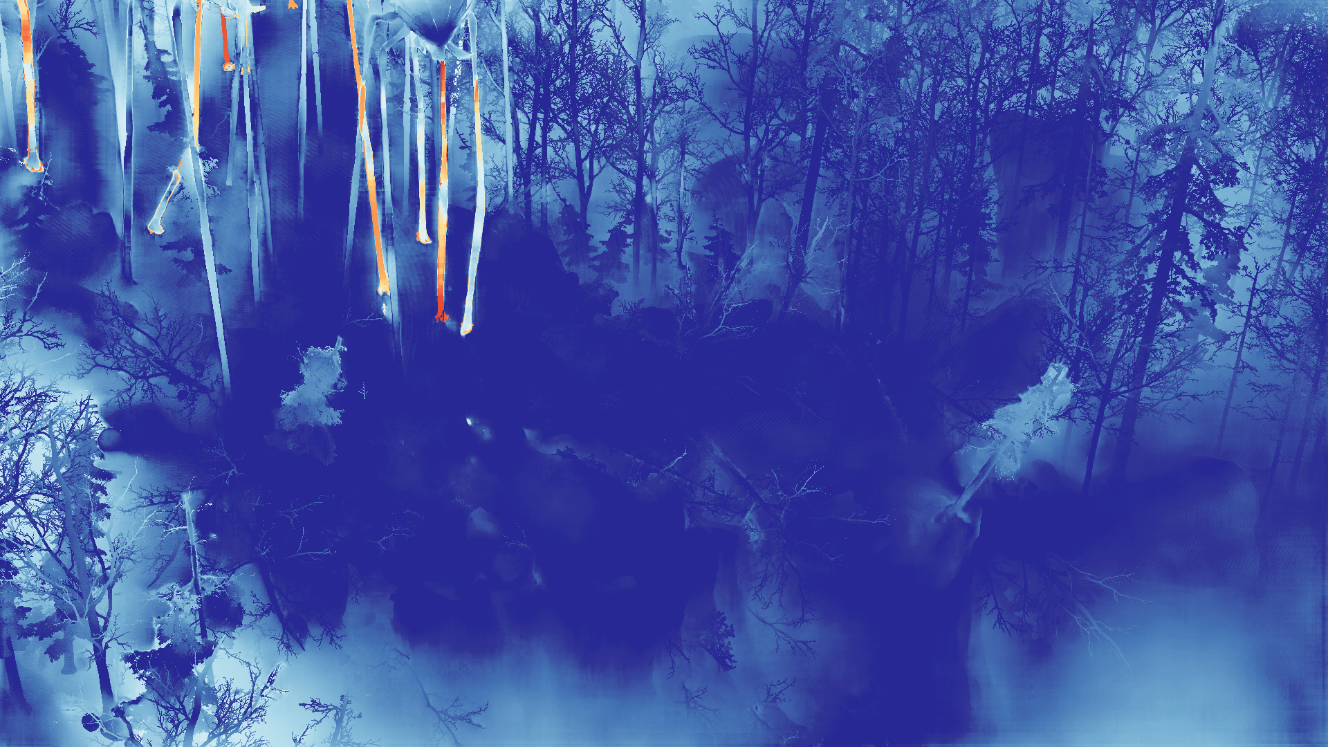 grayscale visualization of optical flow error