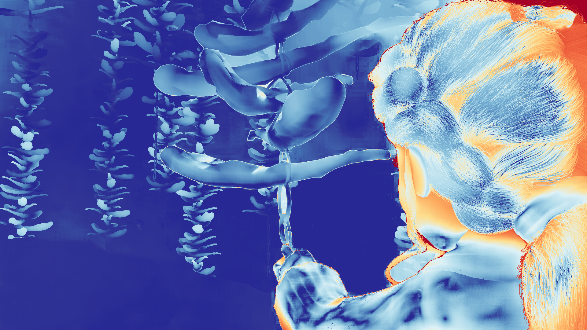 grayscale visualization of optical flow error