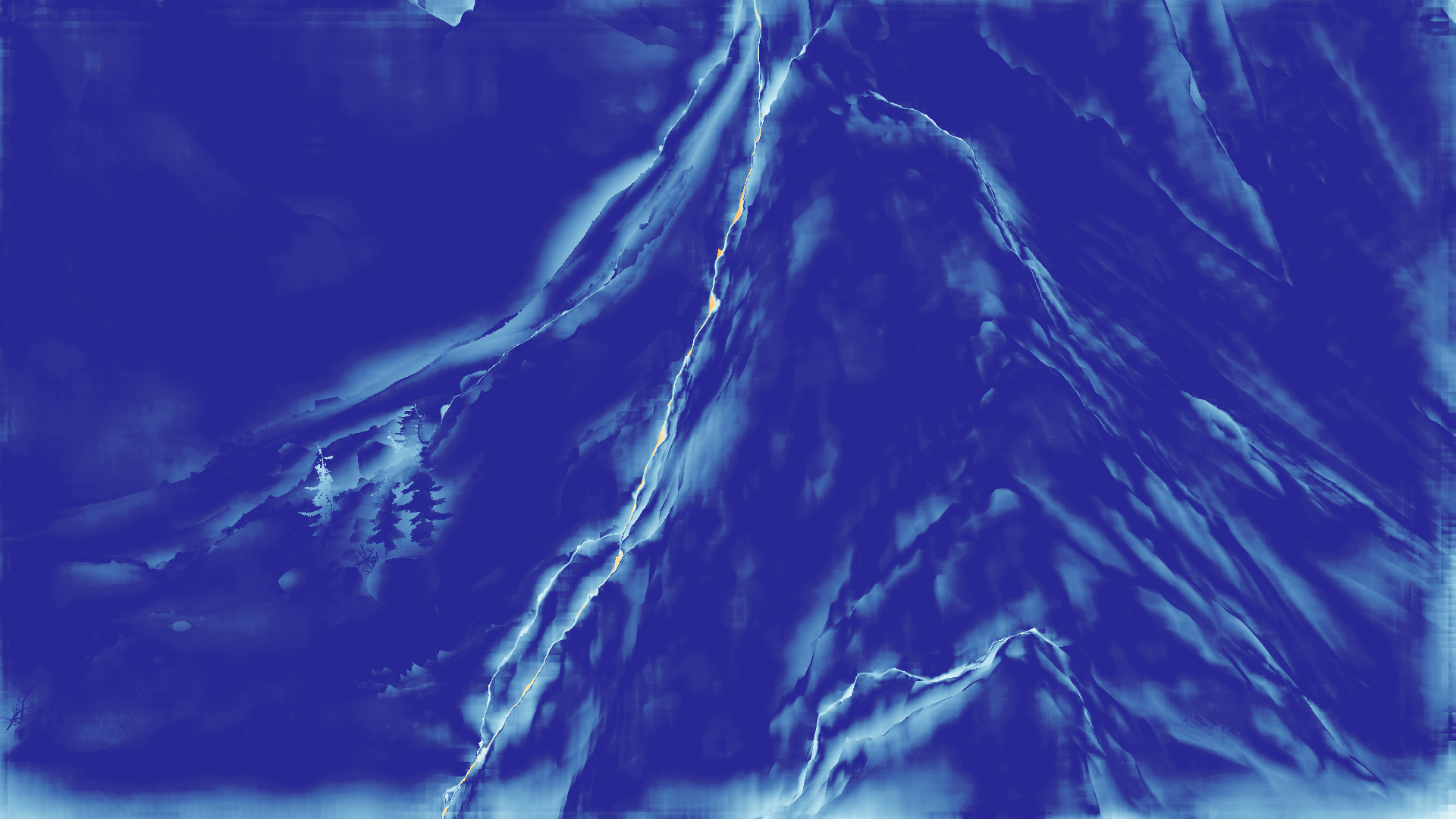 grayscale visualization of optical flow error