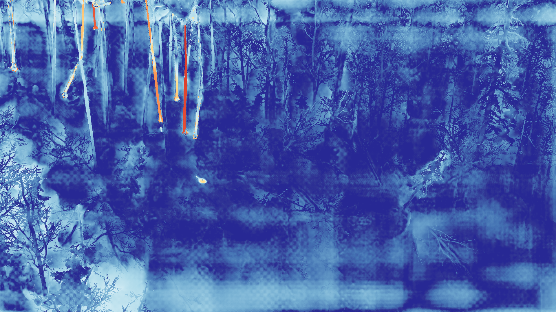 grayscale visualization of optical flow error