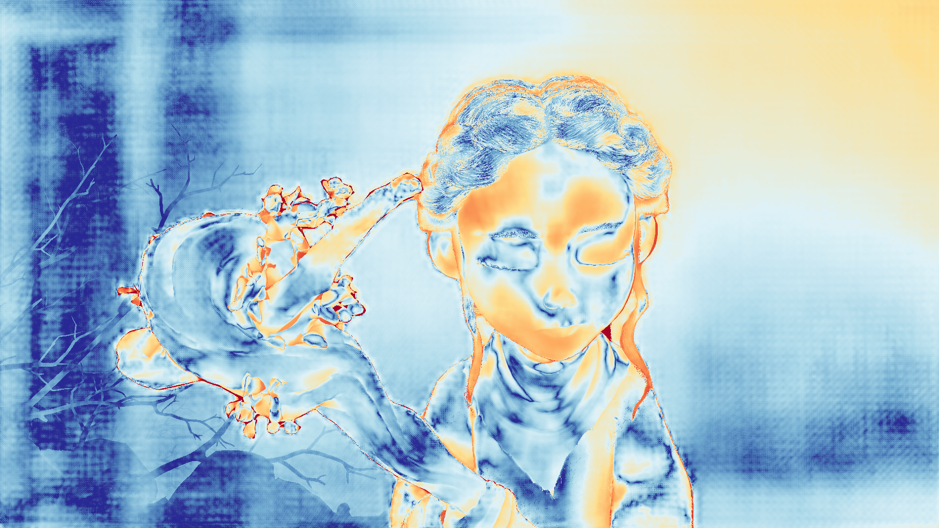 grayscale visualization of optical flow error
