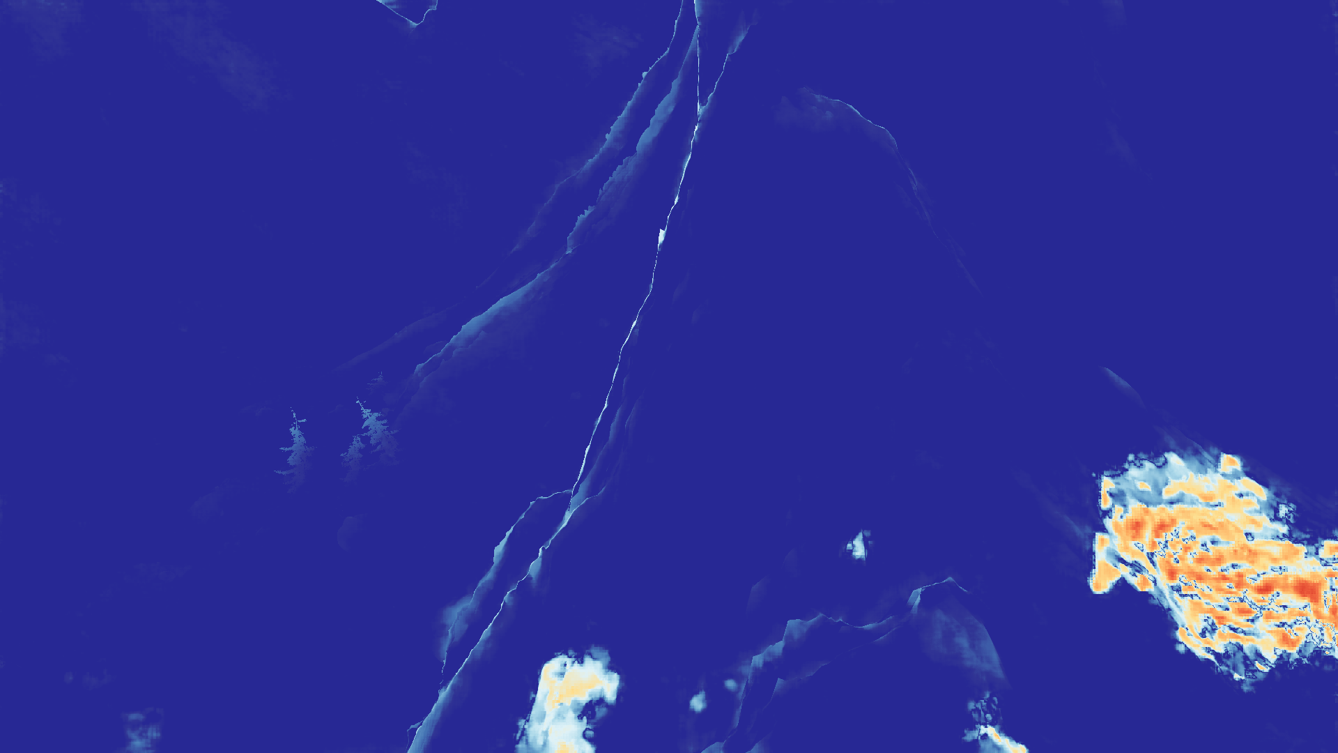 grayscale visualization of disparity 1 error