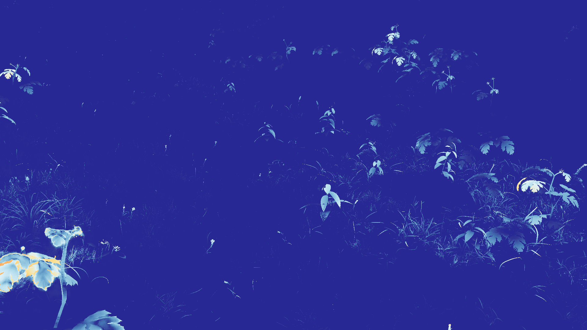 grayscale visualization of optical flow error