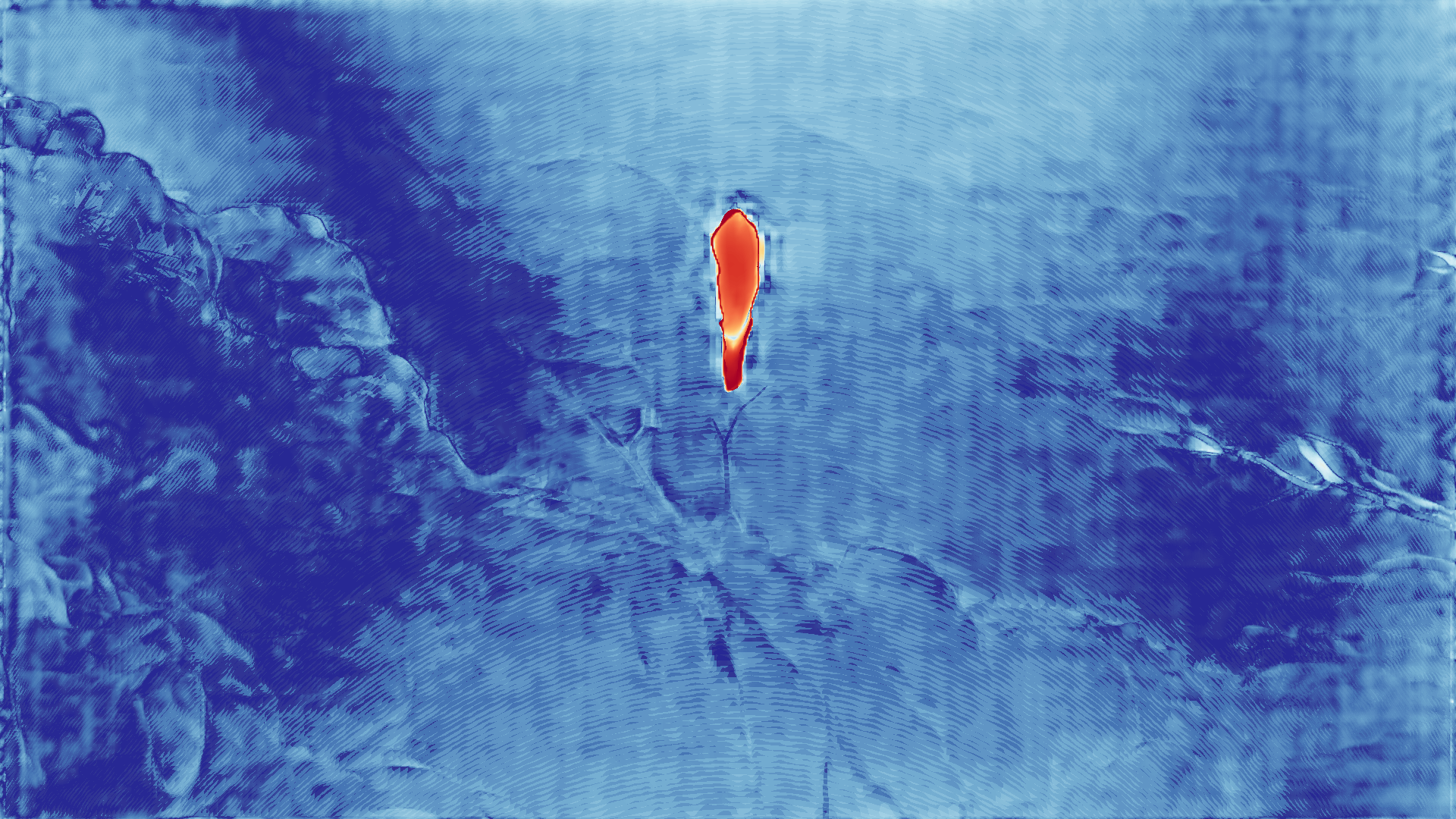 grayscale visualization of optical flow error