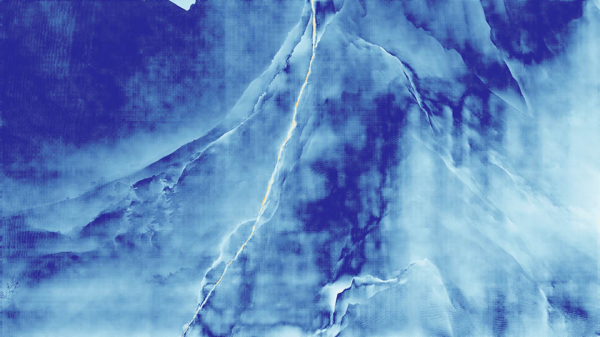 grayscale visualization of optical flow error