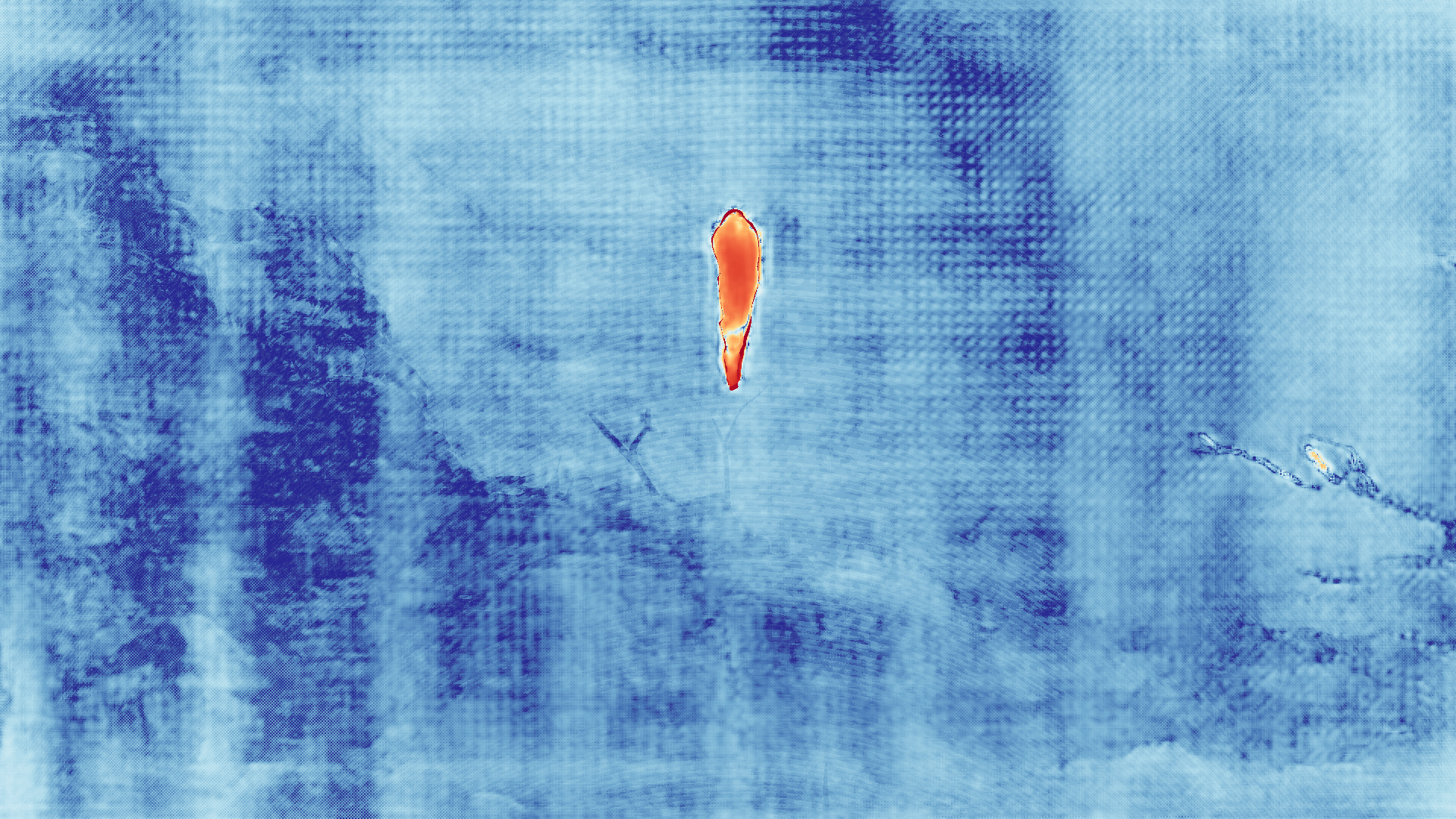 grayscale visualization of optical flow error