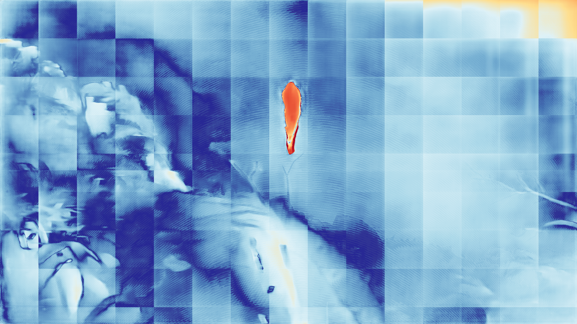 grayscale visualization of optical flow error