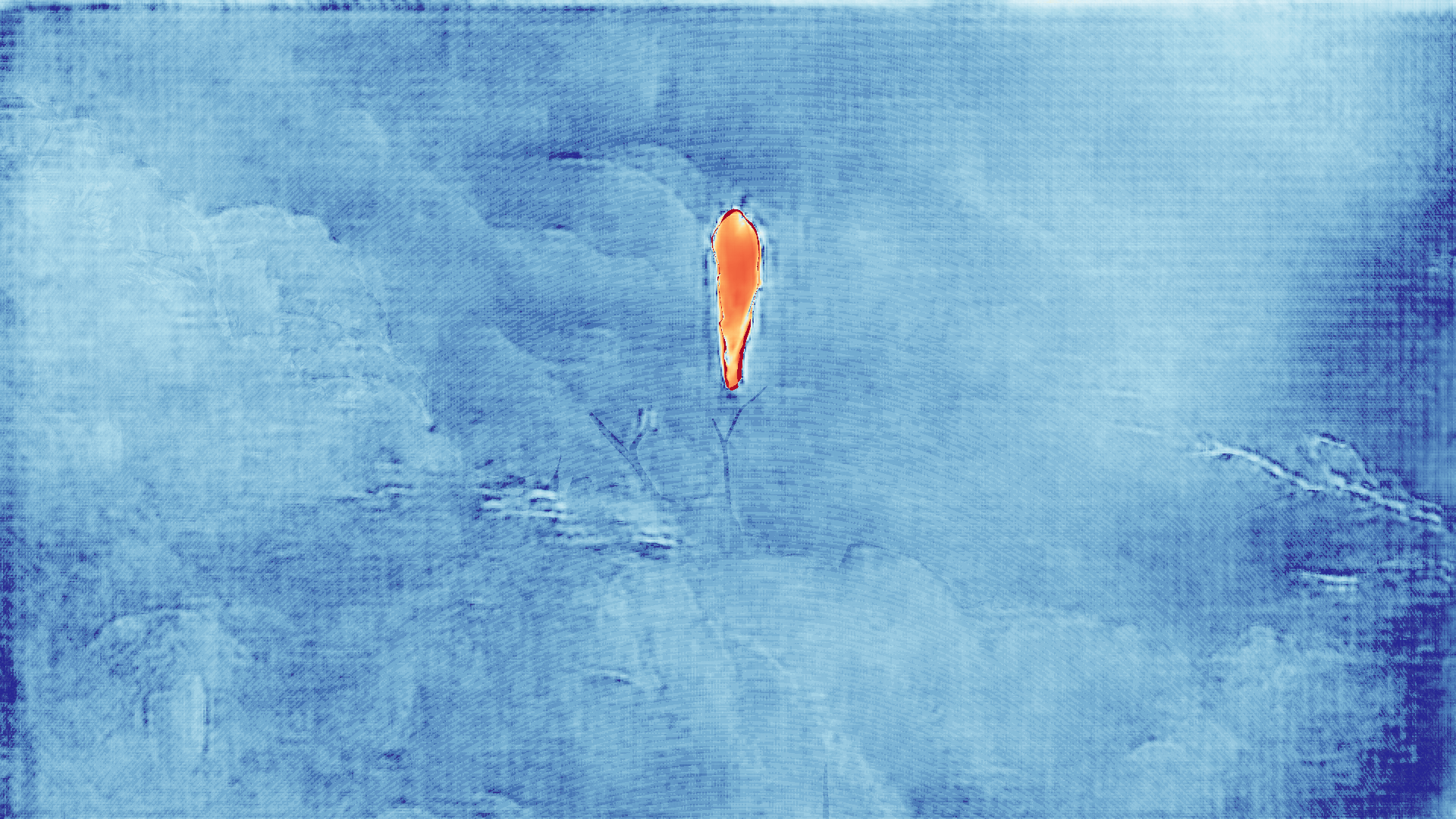 grayscale visualization of optical flow error