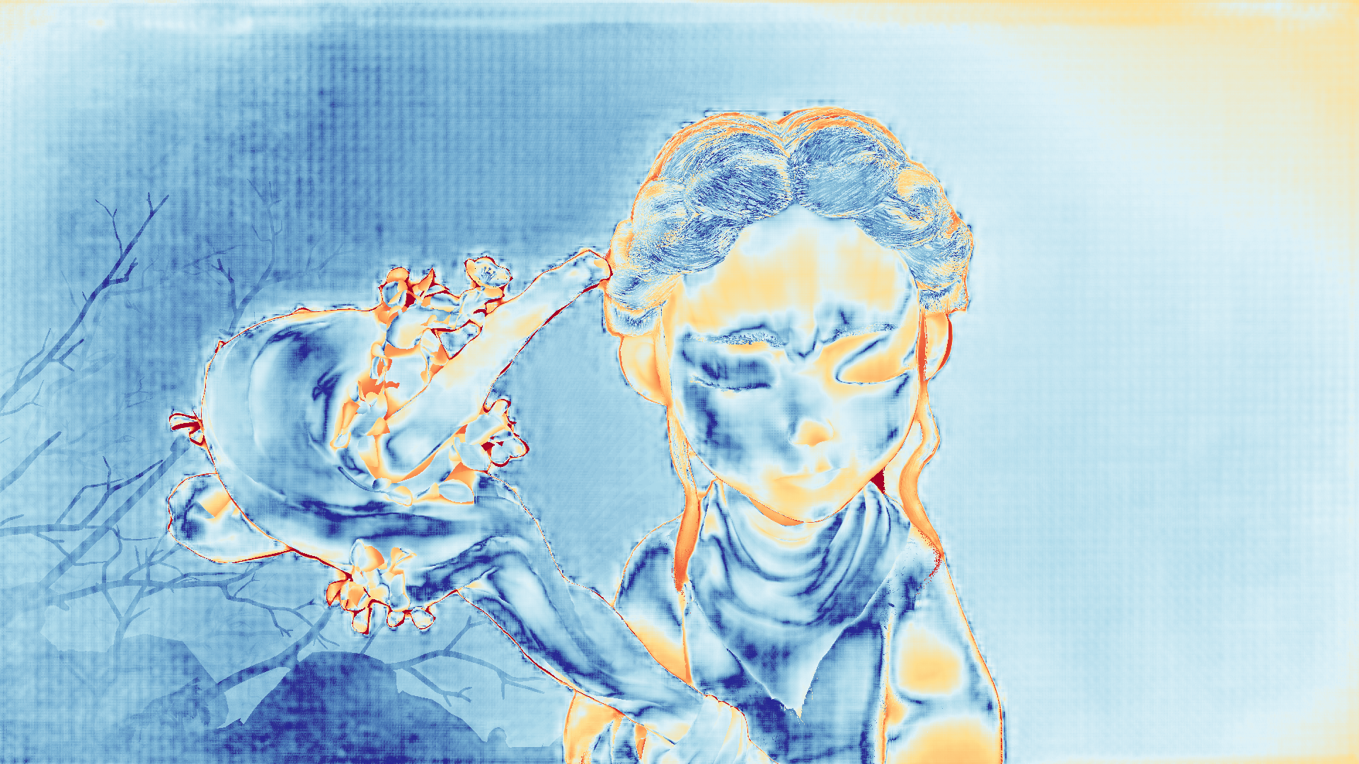 grayscale visualization of optical flow error