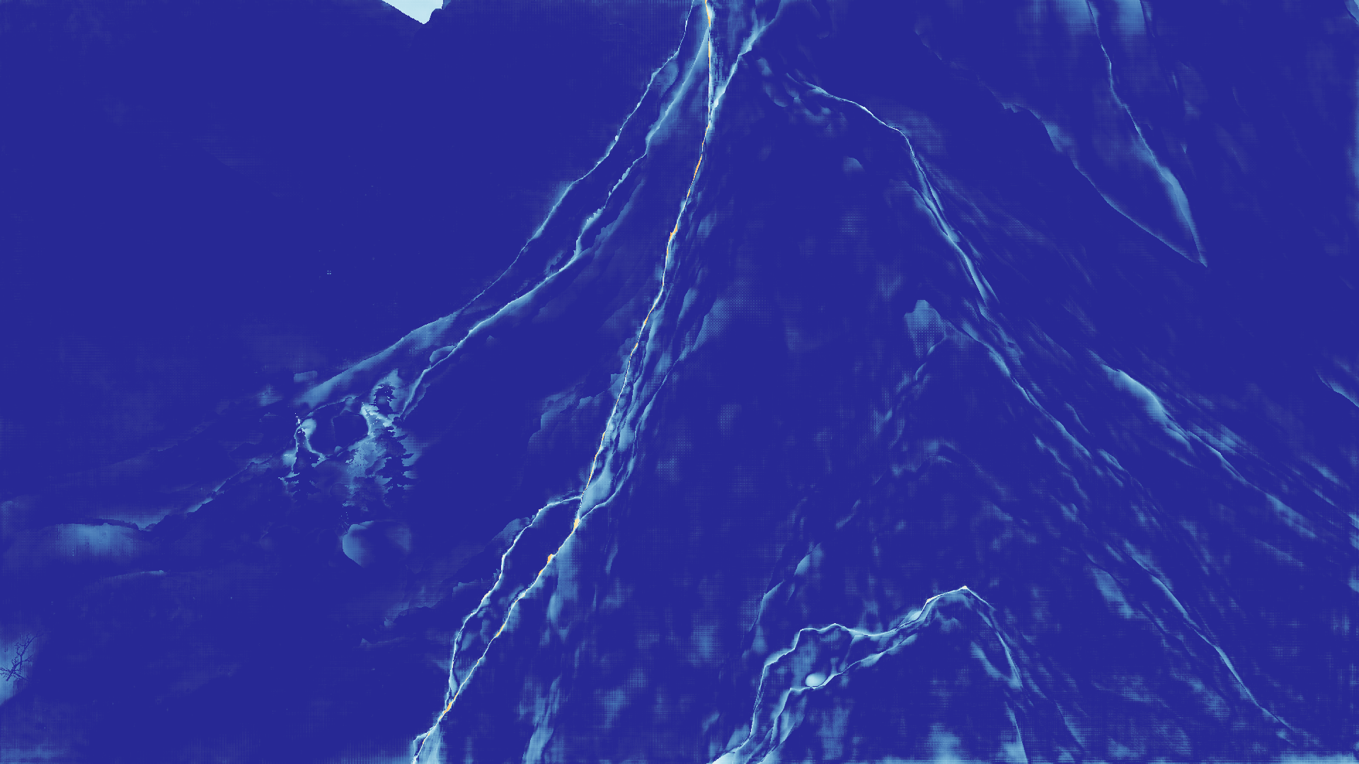 grayscale visualization of optical flow error