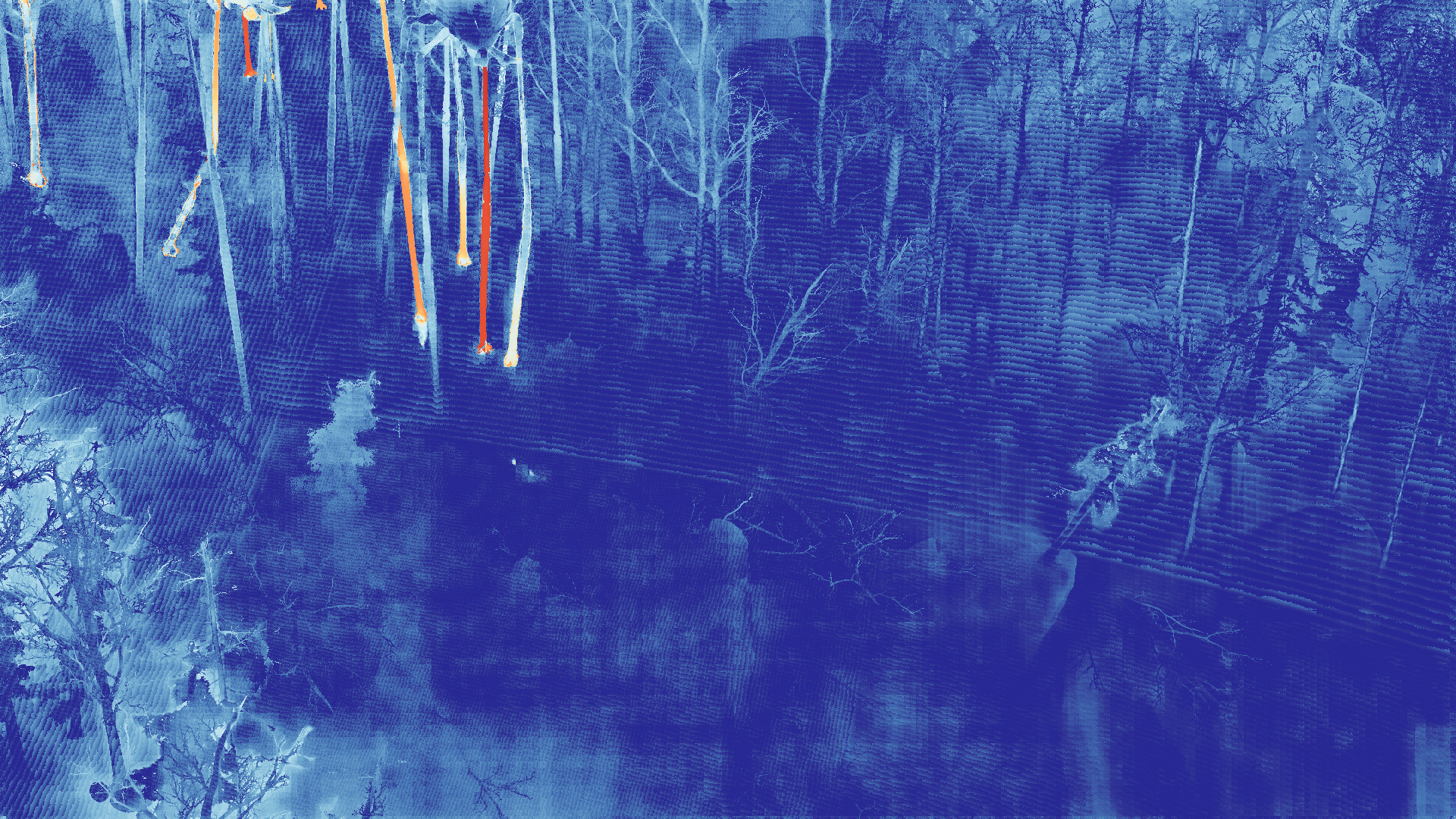 grayscale visualization of optical flow error