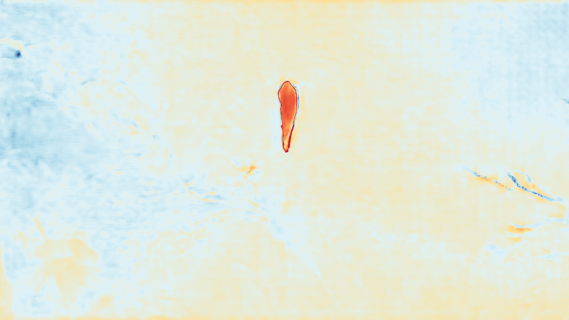 grayscale visualization of optical flow error