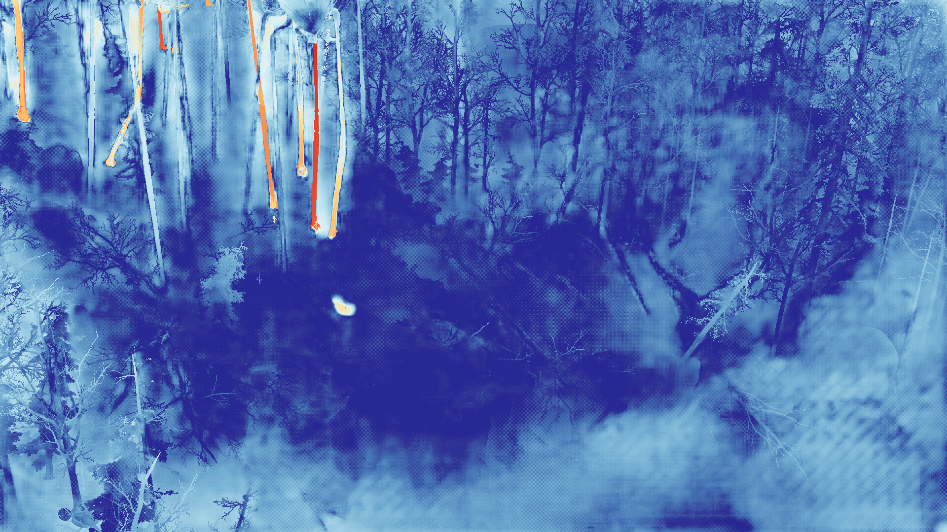 grayscale visualization of optical flow error